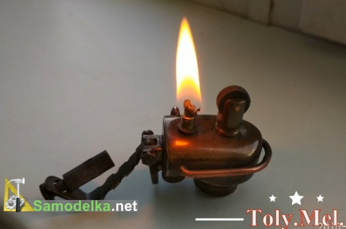 Зажигалка бензиновая из старого смесителя Зажигалка бензиновая из старого смесителя