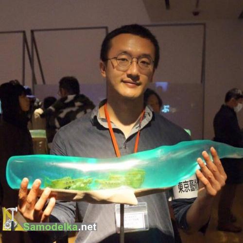 Полупрозрачный кит Samsara и мастер Исана Ямада Полупрозрачный кит Samsara и мастер Исана Ямада