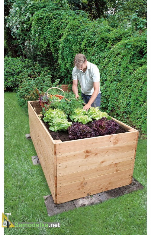 Как сделать высокую теплую грядку из доски